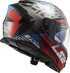 CASCO CERRADO LS2 STORM II SPRINTER NGO/ROJ/TITANIUM FF800
